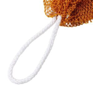 African net back scrubber made of mesh material for exfoliating and cleaning the body during shower