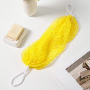 African net back scrubber made of mesh material for exfoliating and cleaning the body during shower