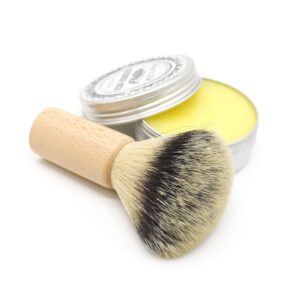 bamboo shaving brush with nylon bristles for men wet shaving and grooming