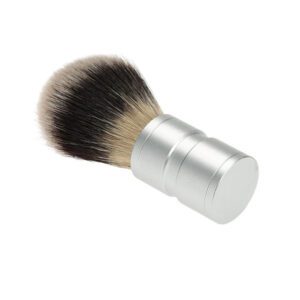 metal handle shaving brush with soft bristles for barber shaving and grooming
