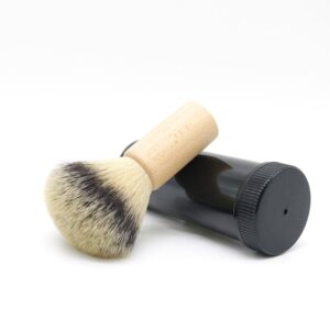 bamboo shaving brush with nylon bristles for men wet shaving and grooming