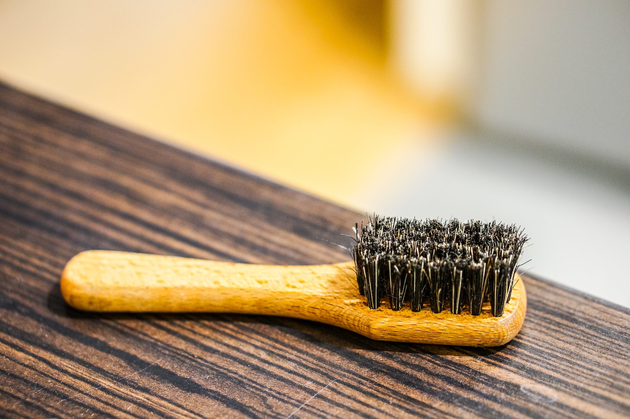 walnut beard brush