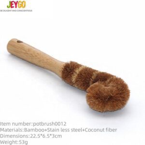Bamboo Handle Palm Cleaning Brush