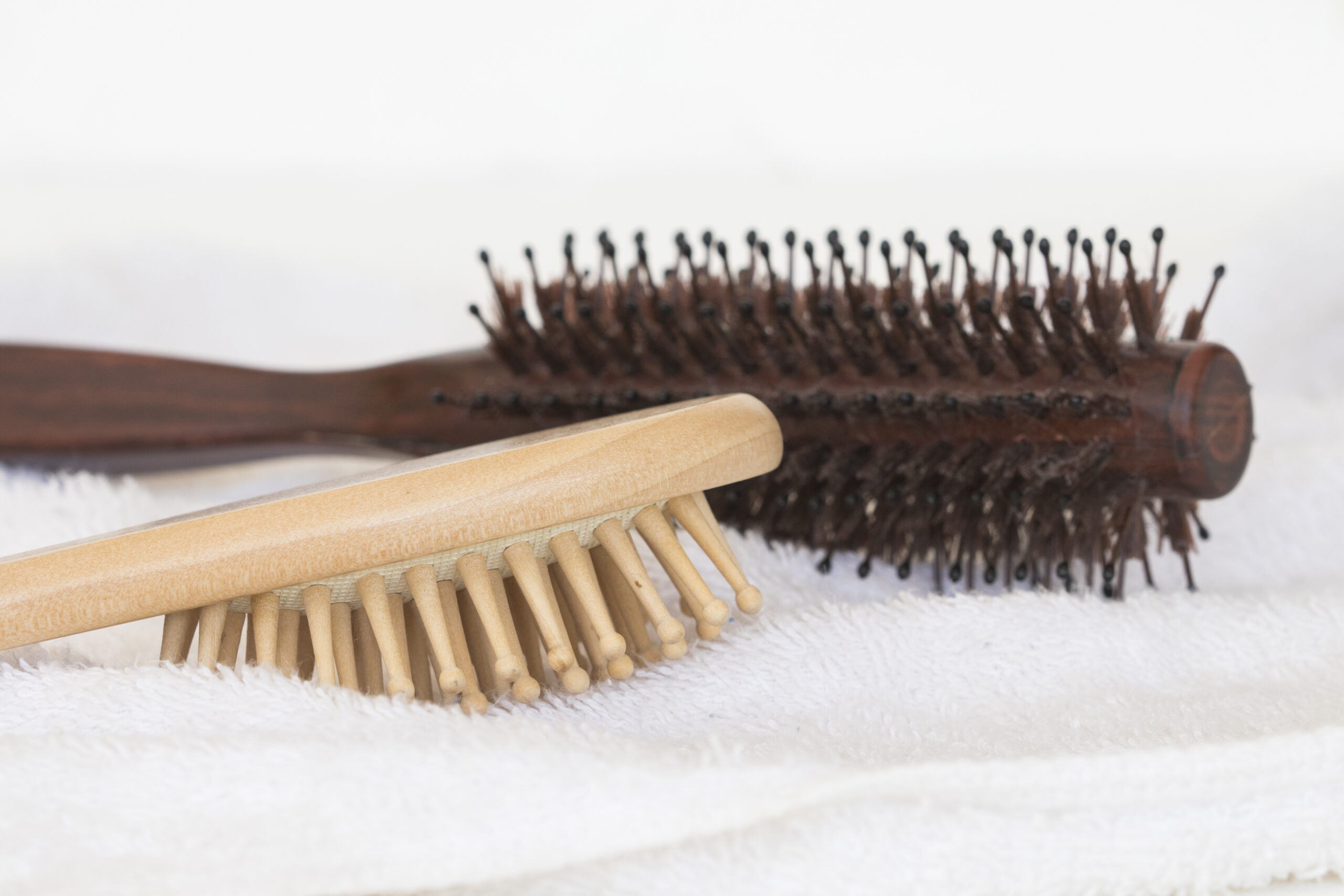 walnut hair brush