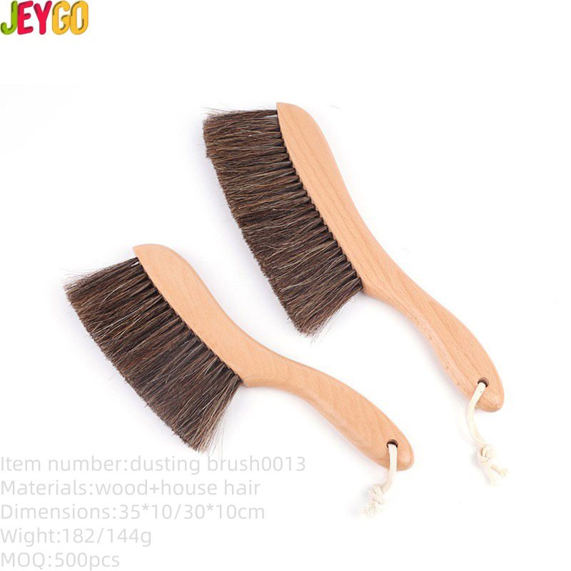 wooden handled horsehair bench brushes for dusting and woodworking cleanup
