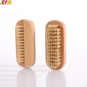 Double Side Boar Bristle Nail Cleaning Brush