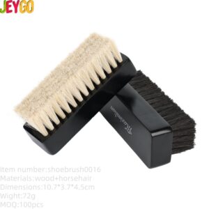 Black Wood Horse Hair Shoe Brush