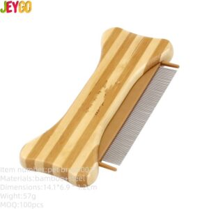 Bamboo Pet Dog Needle Hair Comb