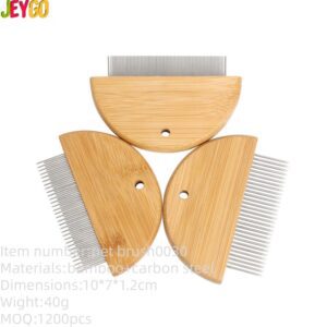 Small Bamboo Wood Cat Flea Comb