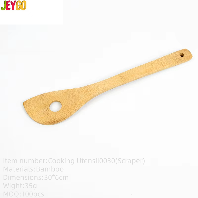 bamboo cooking spatula for non-stick cookware and kitchen cooking use