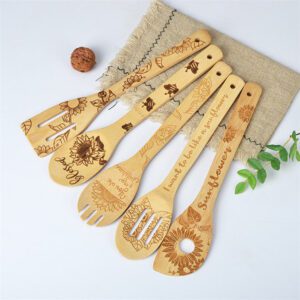 bamboo cooking spatula for non-stick cookware and kitchen cooking use