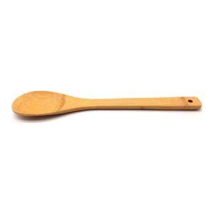 natural bamboo wooden spoon for cooking, stirring, and serving food