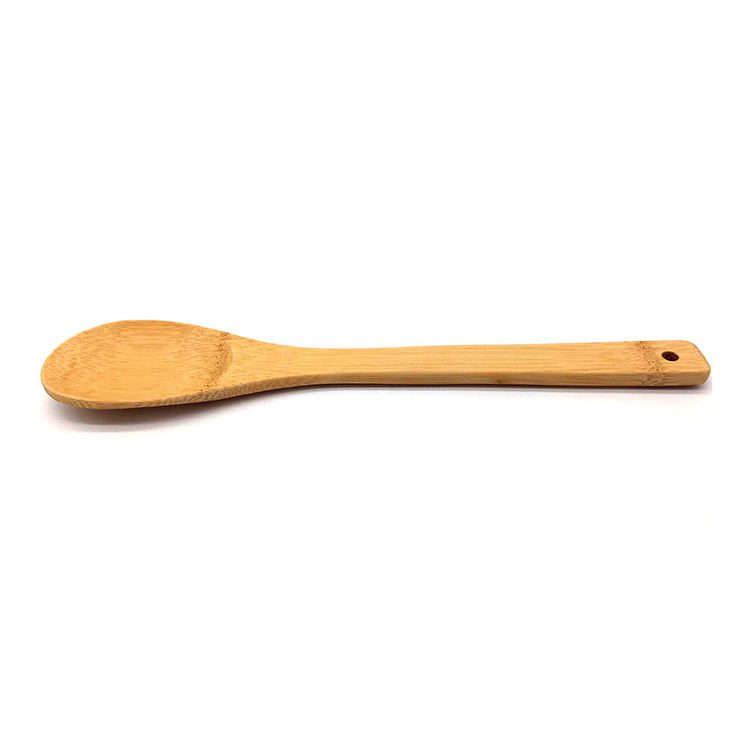 natural bamboo wooden spoon for cooking, stirring, and serving food