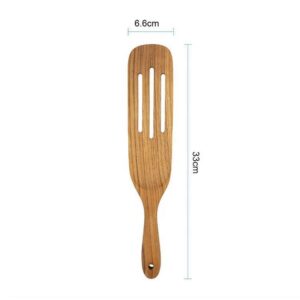 Set of four acacia wood kitchen utensils including serving spatulas and cooking tools, designed for nonstick cookware, food preparation, stirring, flipping, and serving