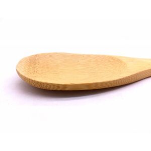 natural bamboo wooden spoon for cooking, stirring, and serving food