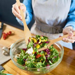 bamboo cooking spatula for non-stick cookware and kitchen cooking use