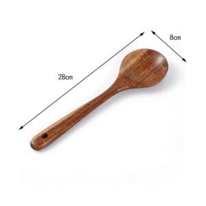 acacia wood salad spoon for cooking mixing and serving food in kitchen
