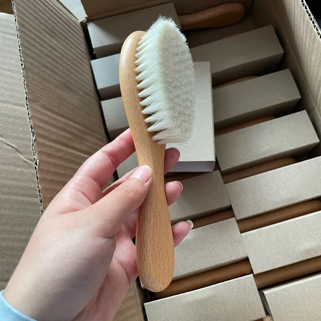 custom baby brush and comb set