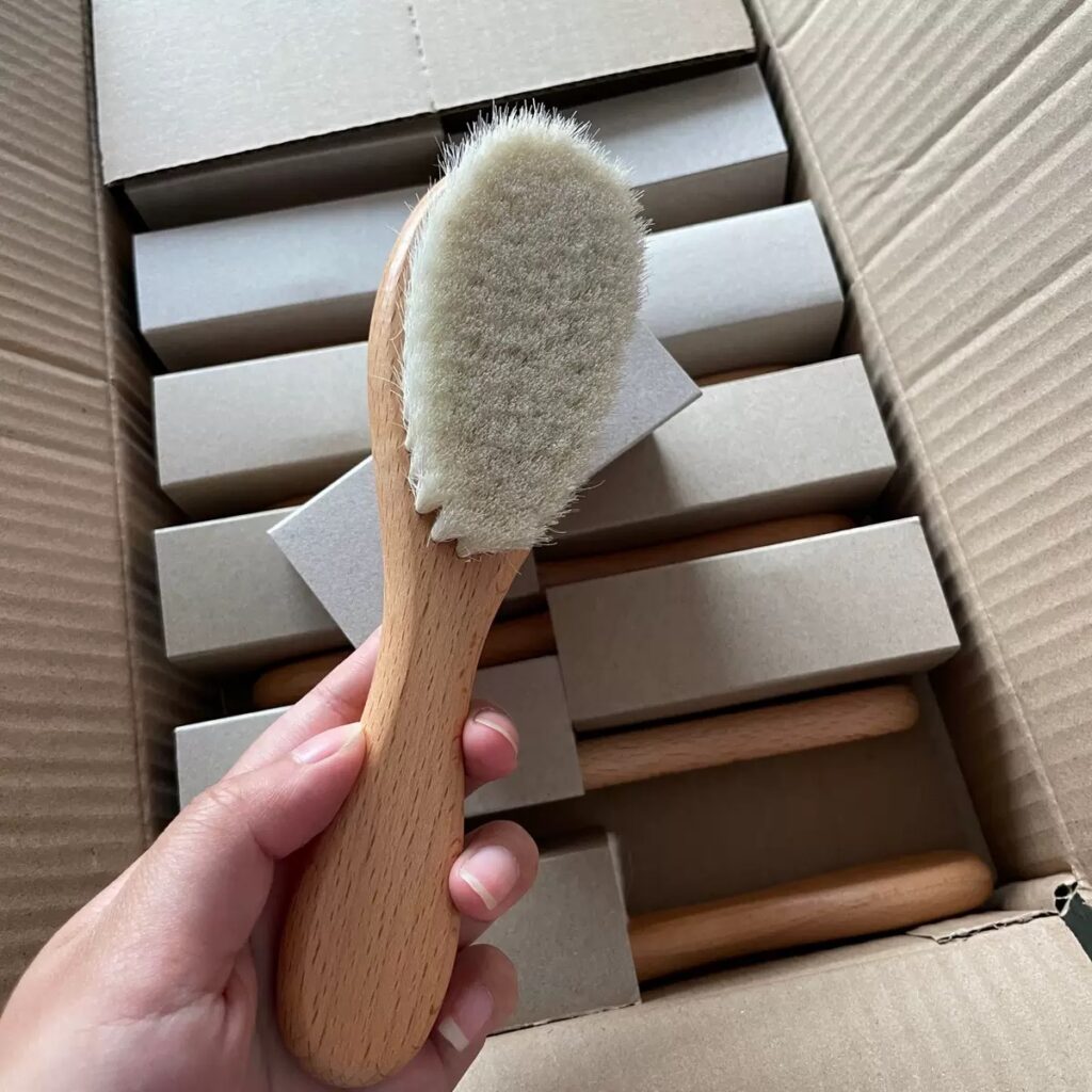 custom baby brush and comb set