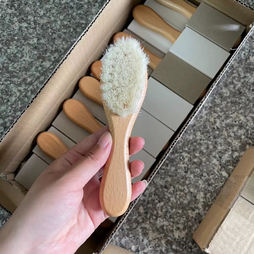 custom baby brush and comb set