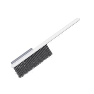 white double-sided dust cleaning brush with nylon bristles for sofa and bed cleaning
