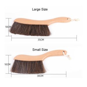 wooden handled horsehair bench brushes for dusting and woodworking cleanup