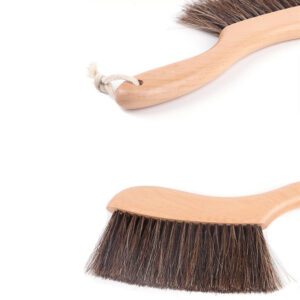 wooden handled horsehair bench brushes for dusting and woodworking cleanup