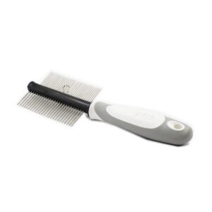 double-sided stainless steel pet grooming comb for dogs and cats