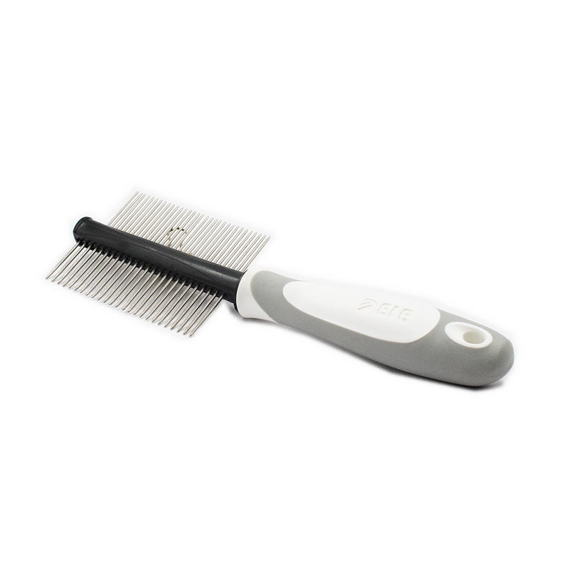 double-sided stainless steel pet grooming comb for dogs and cats