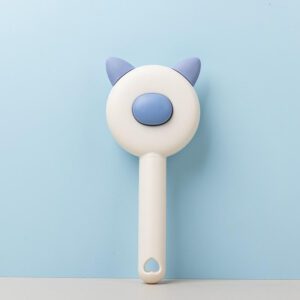 cute self cleaning pet grooming brush with stainless steel pins for dogs and cats