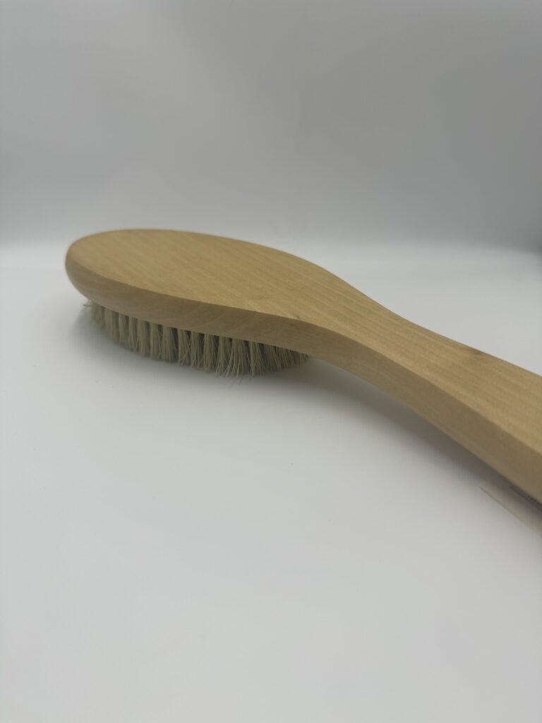 wooden dry body brush