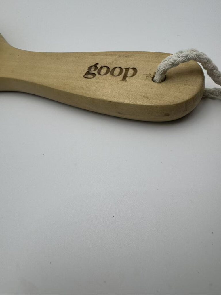 wooden dry body brush
