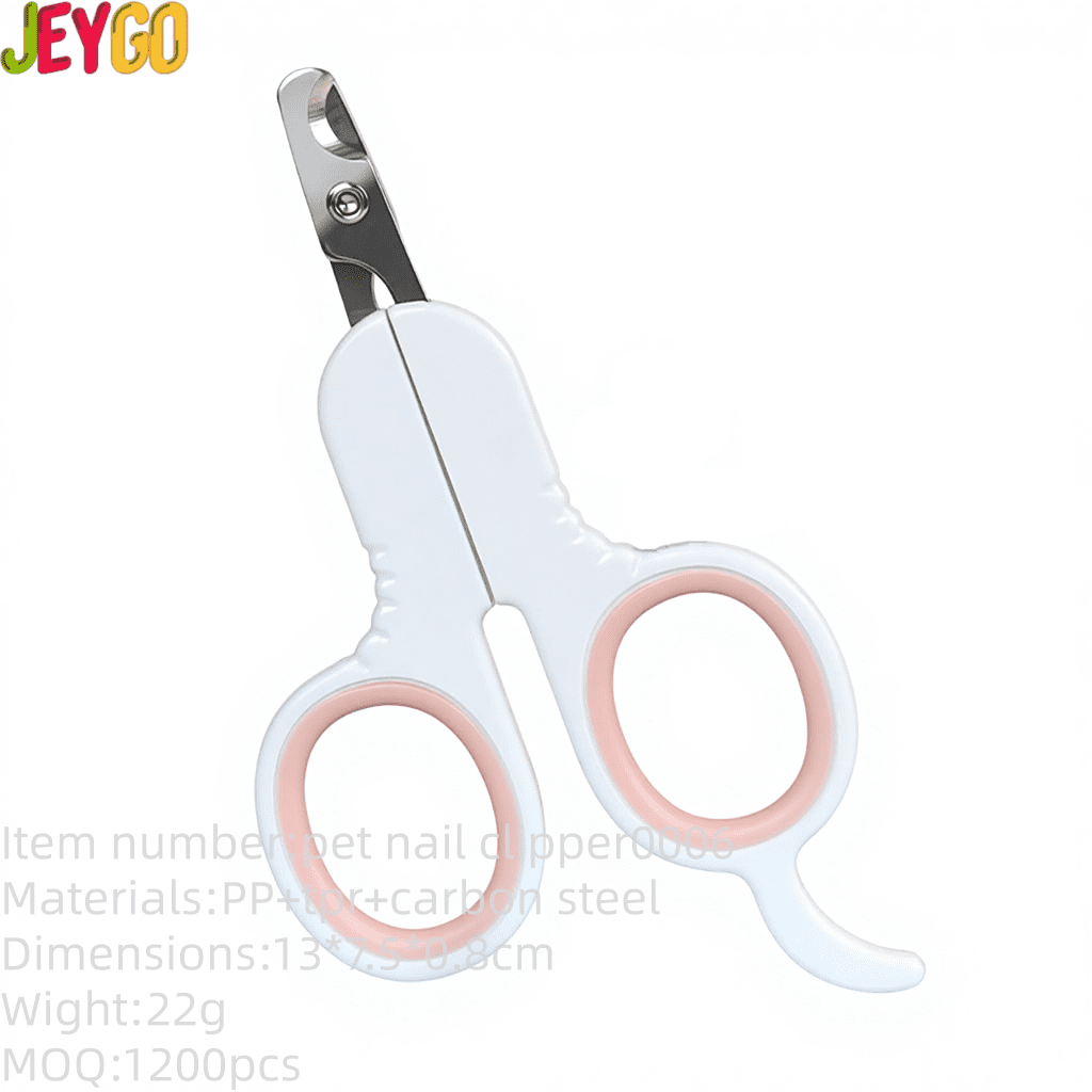 Small pet nail clipper with ergonomic handle for cats, puppies, and small dogs, designed for safe and precise nail trimming.