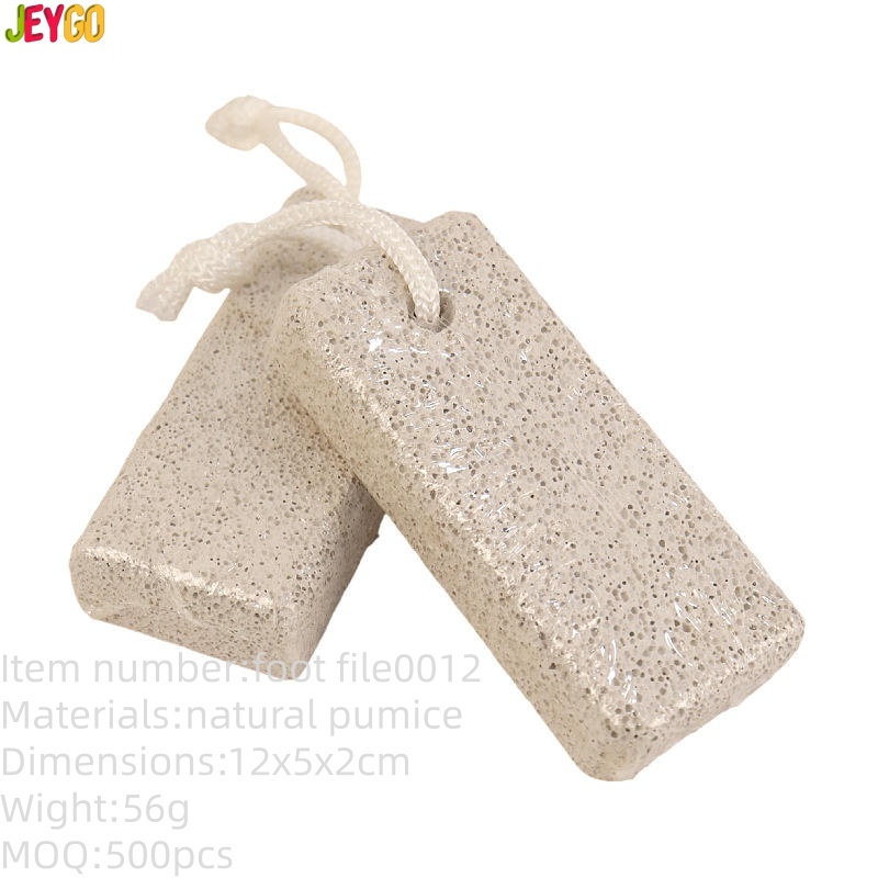 Double-sided wooden foot file with sandpaper for callus removal, pedicure tool for hard skin care, portable and durable.