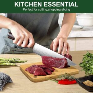rectangular bamboo cutting board with hanging hole for chopping vegetables, fruits, and meat