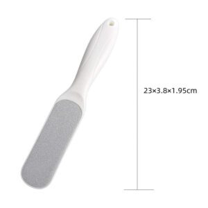 304 stainless steel pedicure rasp foot file with durable ABS handle, designed for wet and dry callus removal and foot care.
