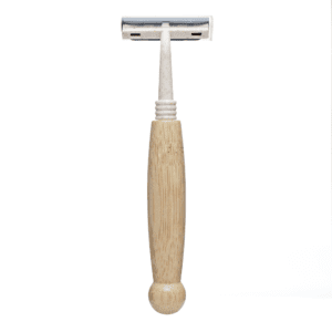 Natural wood handle twin blade razor for men’s shaving, suitable for hotel use, face shaving, wholesale eco-friendly razor.