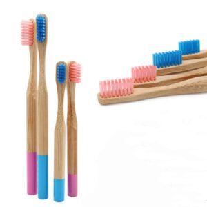 Eco-friendly bamboo toothbrush travel set featuring a biodegradable bamboo toothbrush and reusable bamboo storage case, ideal for travel, camping, and daily oral care