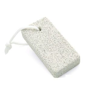 Double-sided wooden foot file with sandpaper for callus removal, pedicure tool for hard skin care, portable and durable.