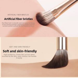 Professional 15-piece makeup brush set featuring 13 eye shadow brushes, blending brushes, angled eyeliner brushes, and detail brushes with soft synthetic bristles for precise eye makeup application.