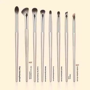 Professional 15-piece makeup brush set featuring 13 eye shadow brushes, blending brushes, angled eyeliner brushes, and detail brushes with soft synthetic bristles for precise eye makeup application.