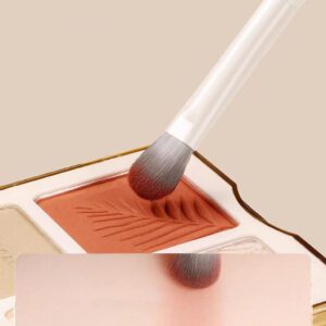 Professional 8-piece makeup brush set with ultra-soft synthetic bristles, including eyeshadow, blending, highlighter, crease, eyeliner, and angled detail brushes for precise makeup application.