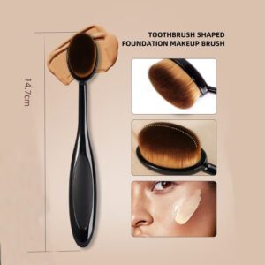 Long handle nail art dust brush with soft orange synthetic bristles and black ergonomic handle for cleaning nail surfaces, removing powder, and pre-treatment manicure preparation.