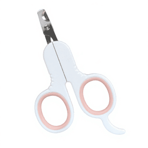 Small pet nail clipper with ergonomic handle for cats, puppies, and small dogs, designed for safe and precise nail trimming.
