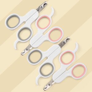 Small pet nail clipper with ergonomic handle for cats, puppies, and small dogs, designed for safe and precise nail trimming.