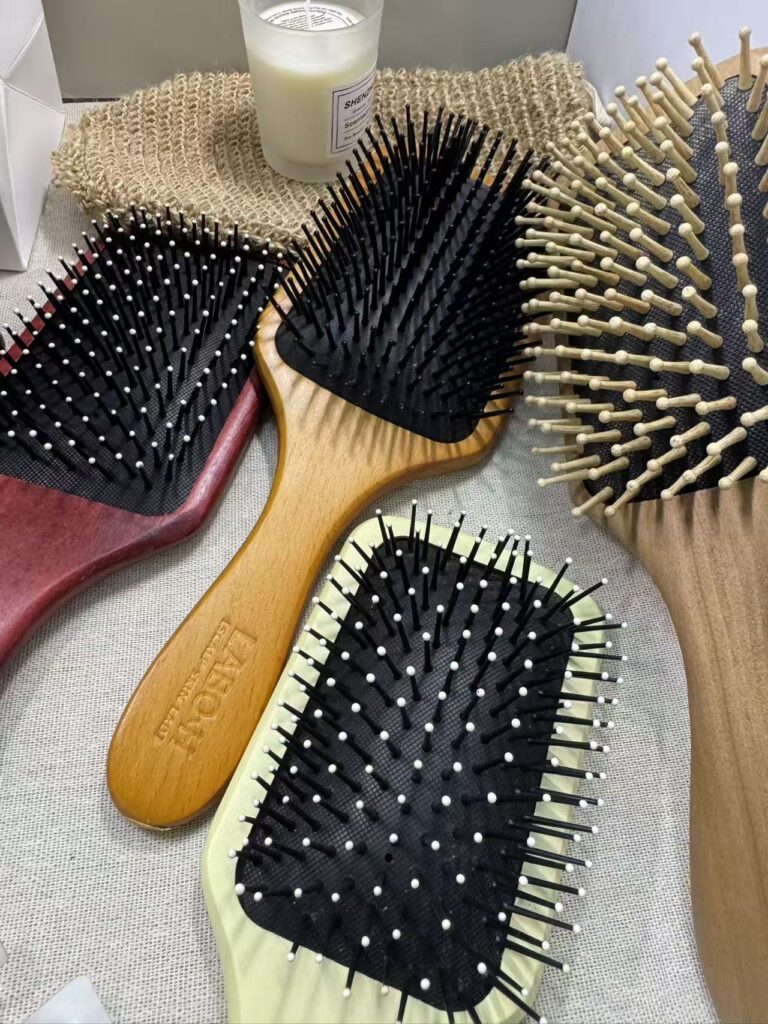 bamboo square air cushion hair brush